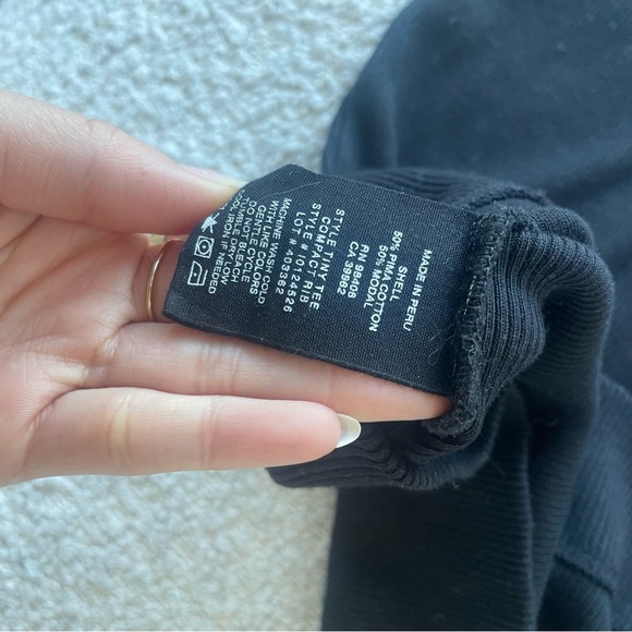 Theory Compact Rib Tiny Tee - Picture 9 of 9